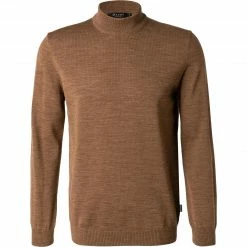 Maerz Pullover 470300/170 Stehkragenpullover, Merinowolle, Karamell