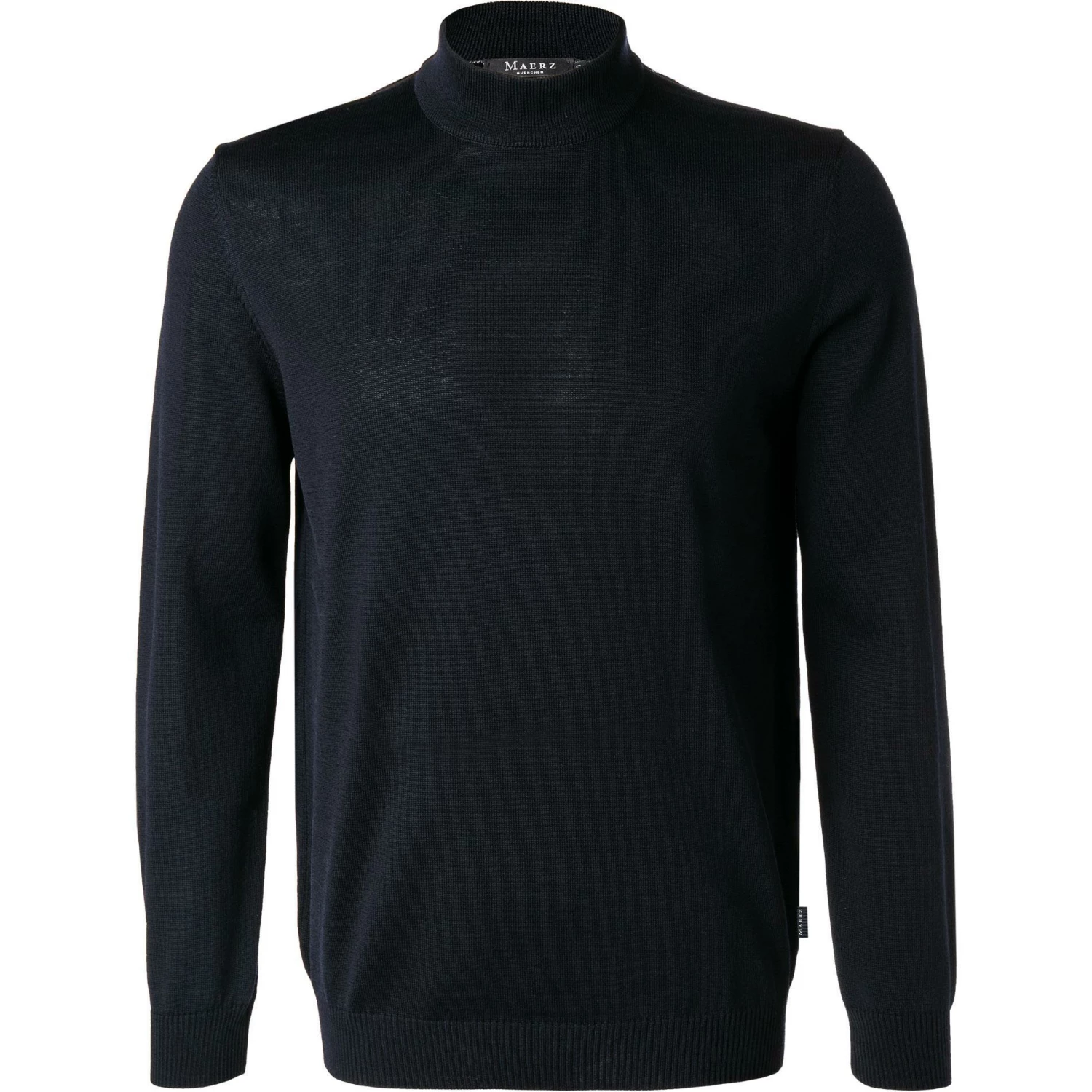 Maerz Pullover 470300/399 Stehkragenpullover, Merinowolle, Marine 3 Maerz Pullover 470300/399 Stehkragenpullover, Merinowolle, Marine