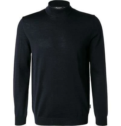 Maerz Pullover 470300/399 Stehkragenpullover, Merinowolle, Marine 4 Maerz Pullover 470300/399 Stehkragenpullover, Merinowolle, Marine – Bild 2