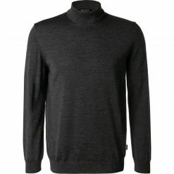 Maerz Pullover 470300/591 Stehkragenpullover, Merinowolle, Anthrazit