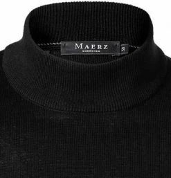 Maerz Pullover 470300/595 Stehkragenpullover, Merinowolle, Schwarz -striangebote 372949 norm2