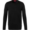 HUGO Pullover San Paolo 50455987/001 Schurwolle, Schwarz -striangebote 372996 master