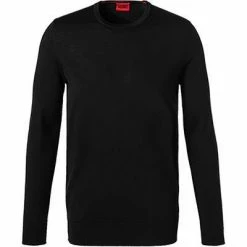 HUGO Pullover San Paolo 50455987/001 Schurwolle, Schwarz -striangebote 372996 norm