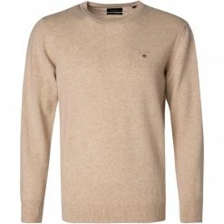 Gant Pullover 86211/295 Lammwolle, Sand meliert, Sand