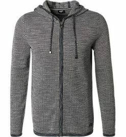 JOOP! Strickjacke Renzino 30029252/405 Baumwolle, Dunkelblau meliert, Dunkelblau -striangebote 373136 norm