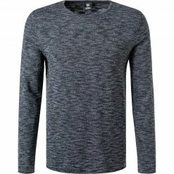 Strellson Pullover Conrad 30028041/401 Regular Fit, Baumwolle, Indigo-schwarz meliert, Indigo