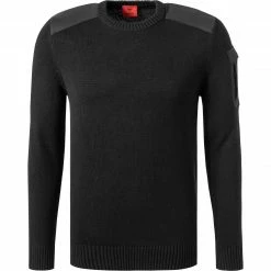 Strellson Pullover Tadeo 30028147/001 Regular Fit, Baumwolle, Schwarz