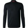 HUGO Pullover San Matteo 50455992/410 Stehkragenpullover, Schurwolle, Navy