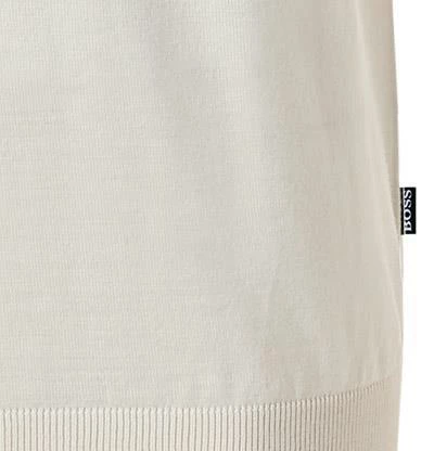 BOSS Rollkragenpullover Musso 50392083/131 Schurwolle, Ecru, Wollweiß 6 BOSS Rollkragenpullover Musso 50392083/131 Schurwolle, Ecru, Wollweiß – Bild 4