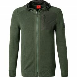 Strellson Strickjacke Albany 30028922/311 Regular Fit, Baumwolle, Jägergrün