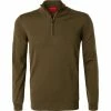 HUGO Pullover San Gottardo 50455990/304 Troyer, Schurwolle, Dunkelolive