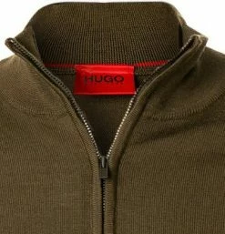 HUGO Pullover San Gottardo 50455990/304 Troyer, Schurwolle, Dunkelolive -striangebote 373298 norm2