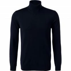 HUGO Pullover San Thomas 50455988/410 Rollkragenpullover, Schurwolle, Navy