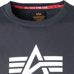 ALPHA INDUSTRIES Sweatshirt Basic 178302/02 Baumwolle, Navy 9 ALPHA INDUSTRIES Sweatshirt Basic 178302/02 Baumwolle, Navy -striangebote 373420 norm2