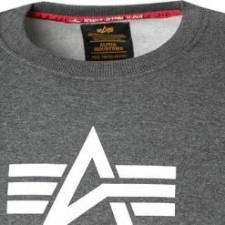 ALPHA INDUSTRIES Sweatshirt Basic 178302/597 Baumwolle, Dunkelgrau meliert, Dunkelgrau 9 ALPHA INDUSTRIES Sweatshirt Basic 178302/597 Baumwolle, Dunkelgrau meliert, Dunkelgrau -striangebote 373421 norm2