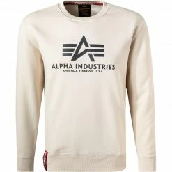 ALPHA INDUSTRIES Sweatshirt Basic 178302/578 Baumwolle, Beige