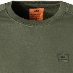 ALPHA INDUSTRIES Sweatshirt X-Fit 158320/257 Baumwolle, Dunkelgrün -striangebote 373436 norm2