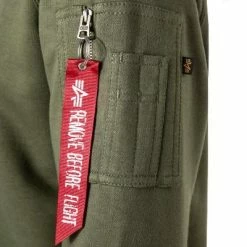 ALPHA INDUSTRIES Sweatshirt X-Fit 158320/257 Baumwolle, Dunkelgrün -striangebote 373436 norm3