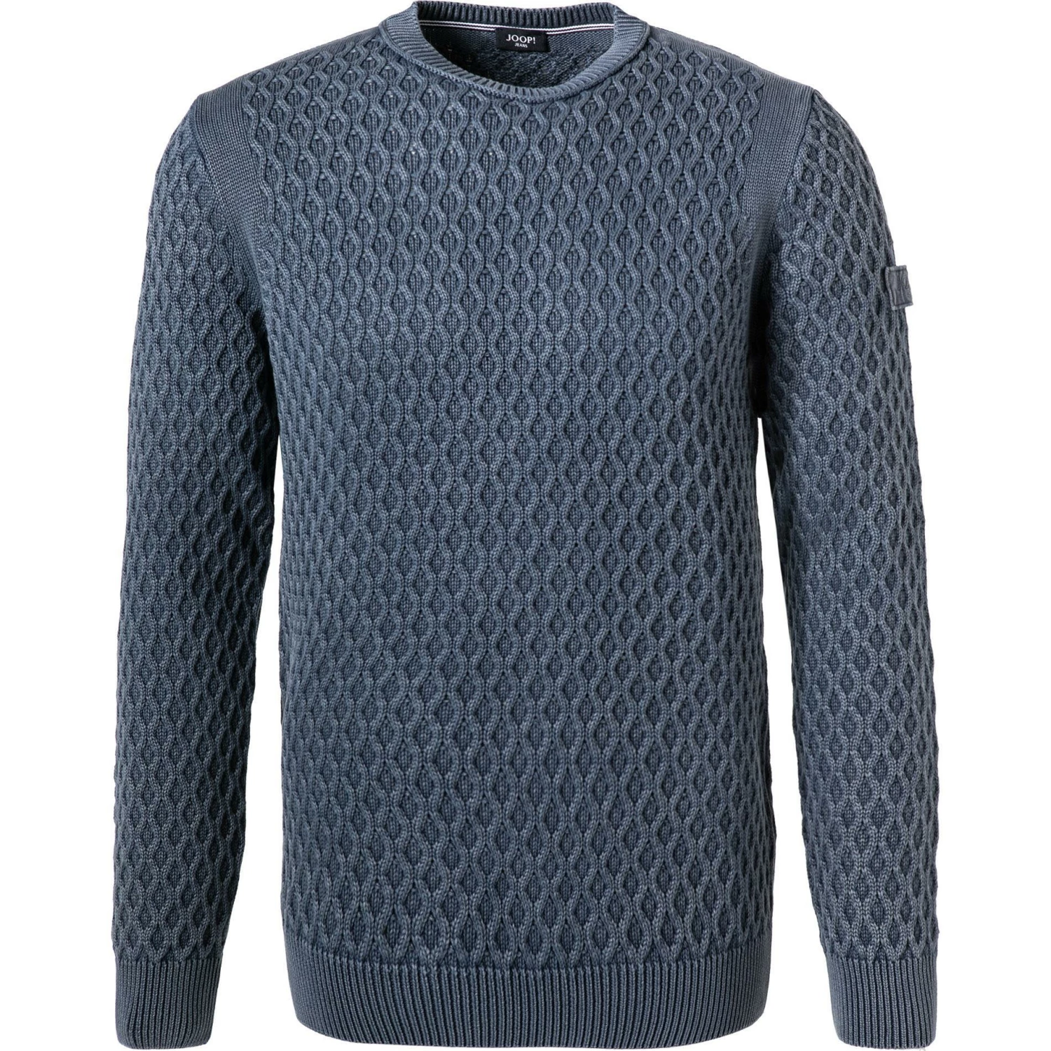 JOOP! Pullover Hilbert 30029738/421 Modern Fit, Baumwolle, Blau meliert, Blau 3 JOOP! Pullover Hilbert 30029738/421 Modern Fit, Baumwolle, Blau meliert, Blau