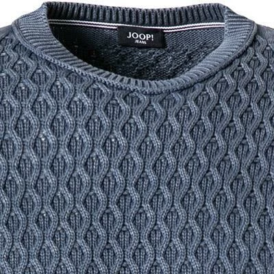 JOOP! Pullover Hilbert 30029738/421 Modern Fit, Baumwolle, Blau meliert, Blau 5 JOOP! Pullover Hilbert 30029738/421 Modern Fit, Baumwolle, Blau meliert, Blau – Bild 3