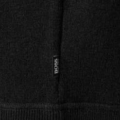 BOSS Pullover Neptune 50457715/001 Kapuzenpullover, Schurwolle, Schwarz -striangebote 373576 norm3