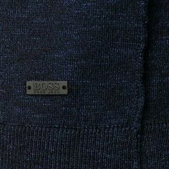 BOSS Pullover Kamnioda 50454925/404 Slim Fit, Baumwolle, Dunkelblau meliert, Dunkelblau -striangebote 373582 norm3