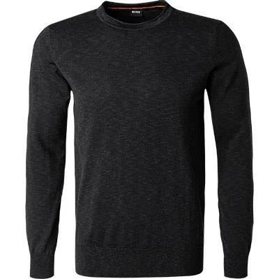 BOSS Pullover Kamnioda 50454925/001 Slim Fit, Baumwolle, Schwarz meliert, Schwarz 4 BOSS Pullover Kamnioda 50454925/001 Slim Fit, Baumwolle, Schwarz meliert, Schwarz – Bild 2