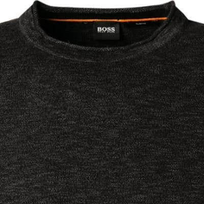 BOSS Pullover Kamnioda 50454925/001 Slim Fit, Baumwolle, Schwarz meliert, Schwarz 5 BOSS Pullover Kamnioda 50454925/001 Slim Fit, Baumwolle, Schwarz meliert, Schwarz – Bild 3
