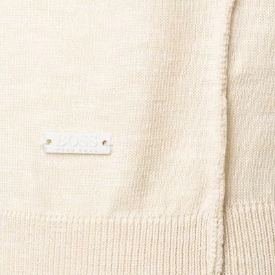BOSS Pullover Kamnioda 50454925/131 Slim Fit, Baumwolle, Ecru meliert, Ecru 6 BOSS Pullover Kamnioda 50454925/131 Slim Fit, Baumwolle, Ecru meliert, Ecru – Bild 4