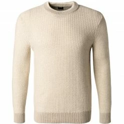 BOSS Pullover Akoriano 50455359/131 Wolle-Alpaka, Ecru