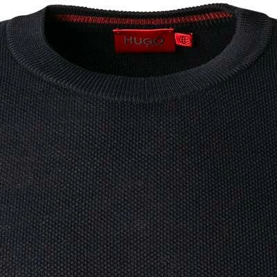HUGO Pullover San Clemens 50457332/410 Bio Baumwolle, Navy 5 HUGO Pullover San Clemens 50457332/410 Bio Baumwolle, Navy – Bild 3