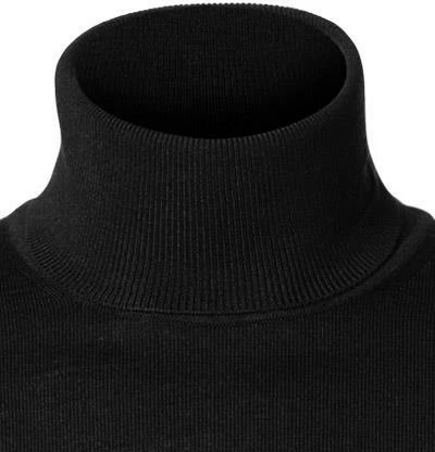 HUGO Pullover San Thomas 50455988/001 Rollkragenpullover, Schurwolle, Schwarz 5 HUGO Pullover San Thomas 50455988/001 Rollkragenpullover, Schurwolle, Schwarz – Bild 3