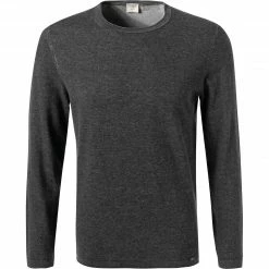 OLYMP Casual Level Five B. Fit Pullover 5355/85/67 Body Fit, Baumwolle, Anthrazit meliert, Anthrazit