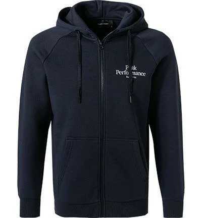 Peak Performance Sweatjacke G75849/050 Baumwolle, Dunkelblau 3 Peak Performance Sweatjacke G75849/050 Baumwolle, Dunkelblau – Bild 2