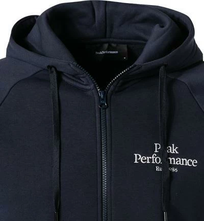 Peak Performance Sweatjacke G75849/050 Baumwolle, Dunkelblau 4 Peak Performance Sweatjacke G75849/050 Baumwolle, Dunkelblau – Bild 3