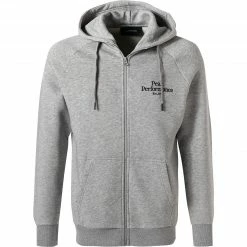 Peak Performance Sweatjacke G75849/110 Baumwolle, Mittelgrau meliert, Mittelgrau