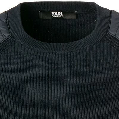 KARL LAGERFELD Pullover 655031/0/512301/690 Baumwolle, Nachtblau 5 KARL LAGERFELD Pullover 655031/0/512301/690 Baumwolle, Nachtblau – Bild 3