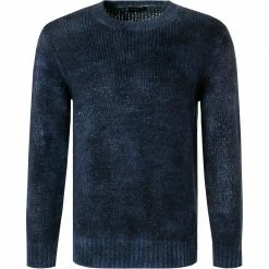 roberto collina Pullover RF59001/14 Baby Alpaca, Jeansblau meliert, Dunkelblau