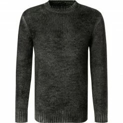 roberto collina Pullover RF59001/21 Baby Alpaca, Dunkelgrau meliert, Dunkelgrau