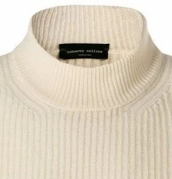 roberto collina Pullover RF37201/02 Stehkragenpullover, Wolle-Kaschmir, Weiß -striangebote 374061 norm2