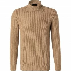 roberto collina Pullover RF37201/05 Stehkragenpullover, Wolle-Kaschmir, Braun