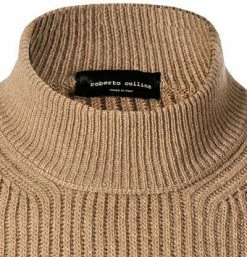 roberto collina Pullover RF37201/05 Stehkragenpullover, Wolle-Kaschmir, Braun -striangebote 374062 norm2