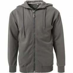 JUVIA Sweatjacke 95016017/07/926 Baumwolle, Dunkelgrau, Grau