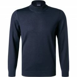 BOSS Pullover Bjarno 50416987/402 Schurwolle, Blau, Dunkelblau
