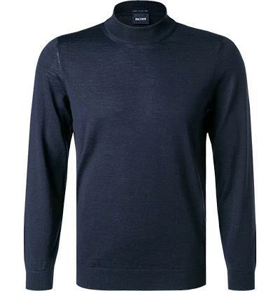 BOSS Pullover Bjarno 50416987/402 Schurwolle, Blau, Dunkelblau 4 BOSS Pullover Bjarno 50416987/402 Schurwolle, Blau, Dunkelblau – Bild 2