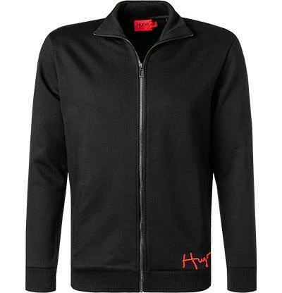 HUGO Sweatjacke Daperol 50457122/001 Baumwolle, Schwarz 4 HUGO Sweatjacke Daperol 50457122/001 Baumwolle, Schwarz – Bild 2