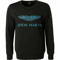 HACKETT Pullover HM580905/999 Sweatshirt, ASTON MARTIN, Baumwolle, Schwarz -striangebote 374753 norm