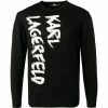 KARL LAGERFELD Pullover 655025/0/512399/990 Merinowolle, Schwarz-weiß, Schwarz 1 KARL LAGERFELD Pullover 655025/0/512399/990 Merinowolle, Schwarz-weiß, Schwarz -striangebote 374792 master