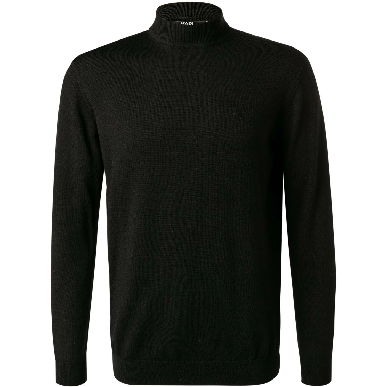 KARL LAGERFELD Pullover 655002/0/512399/990 Stehkragenpullover, Merinowolle, Schwarz 3 KARL LAGERFELD Pullover 655002/0/512399/990 Stehkragenpullover, Merinowolle, Schwarz
