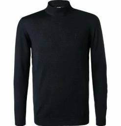 KARL LAGERFELD Pullover 655002/0/512399/690 Stehkragenpullover, Merinowolle, Dunkelblau meliert, Nachtblau -striangebote 374801 norm